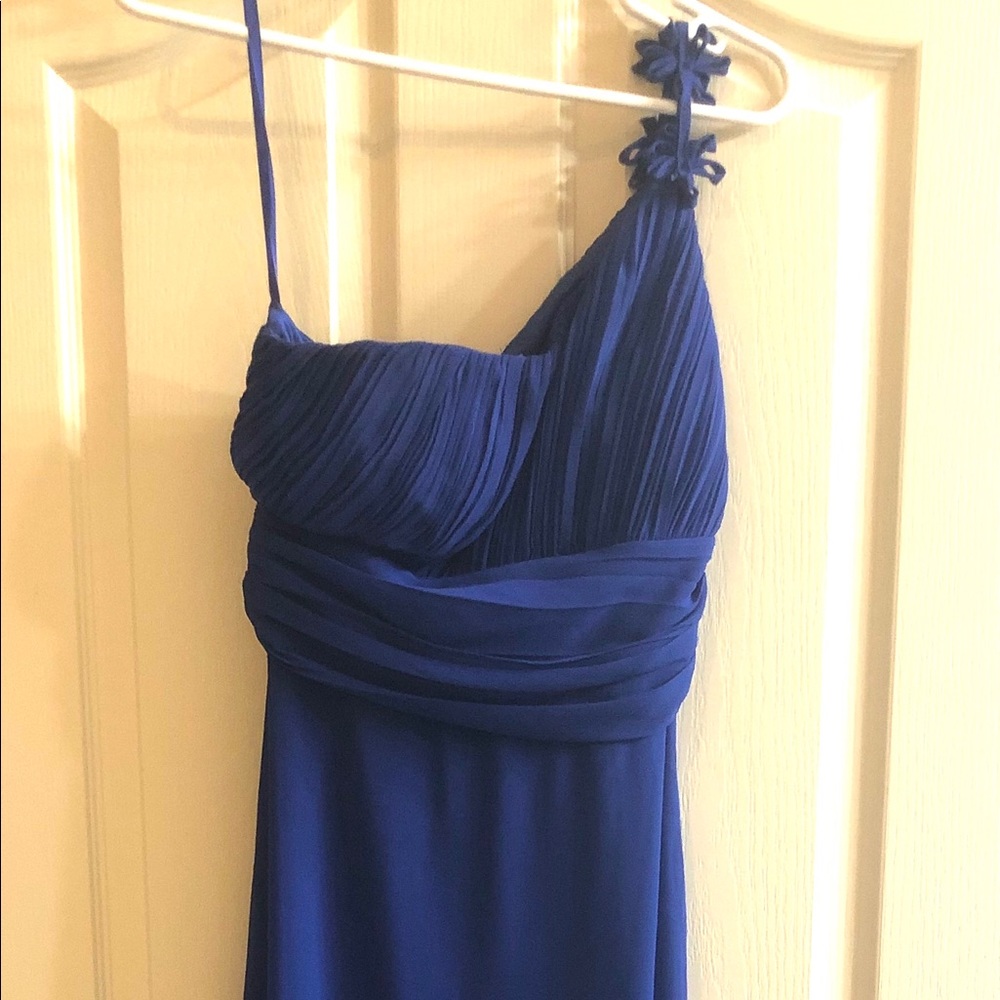 Ever Pretty purple full length gown. One shoulder